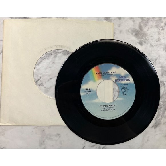 Steppenwolf Born to be Wild / Magic Carpet Ride 45 Rock MCA D-1433 VG+ - Picture 4 of 4